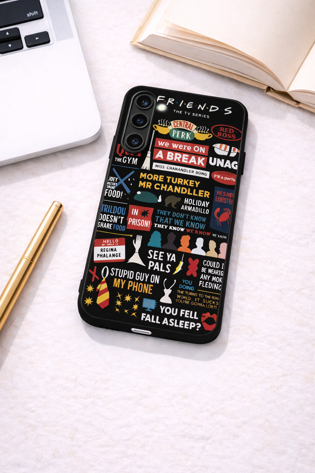 F.R.I.E.N.D.S Premium Glass Back Cover For Galaxy S, A, M & F Series The Case & Co