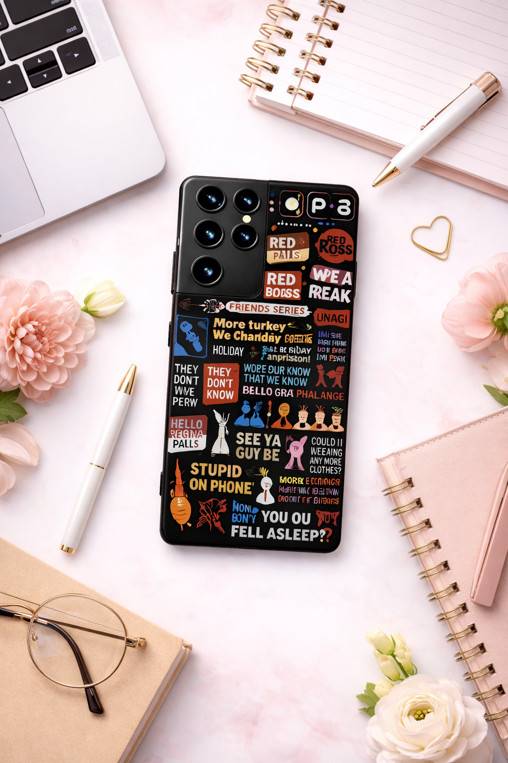 F.R.I.E.N.D.S Premium Glass Back Cover For Galaxy S, A, M & F Series The Case & Co