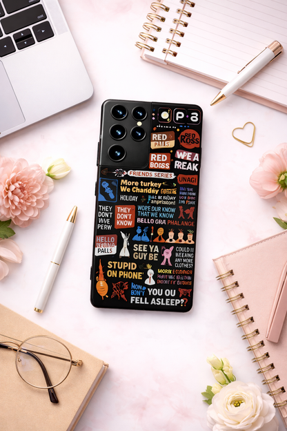 F.R.I.E.N.D.S Premium Glass Back Cover For Galaxy S, A, M & F Series The Case & Co