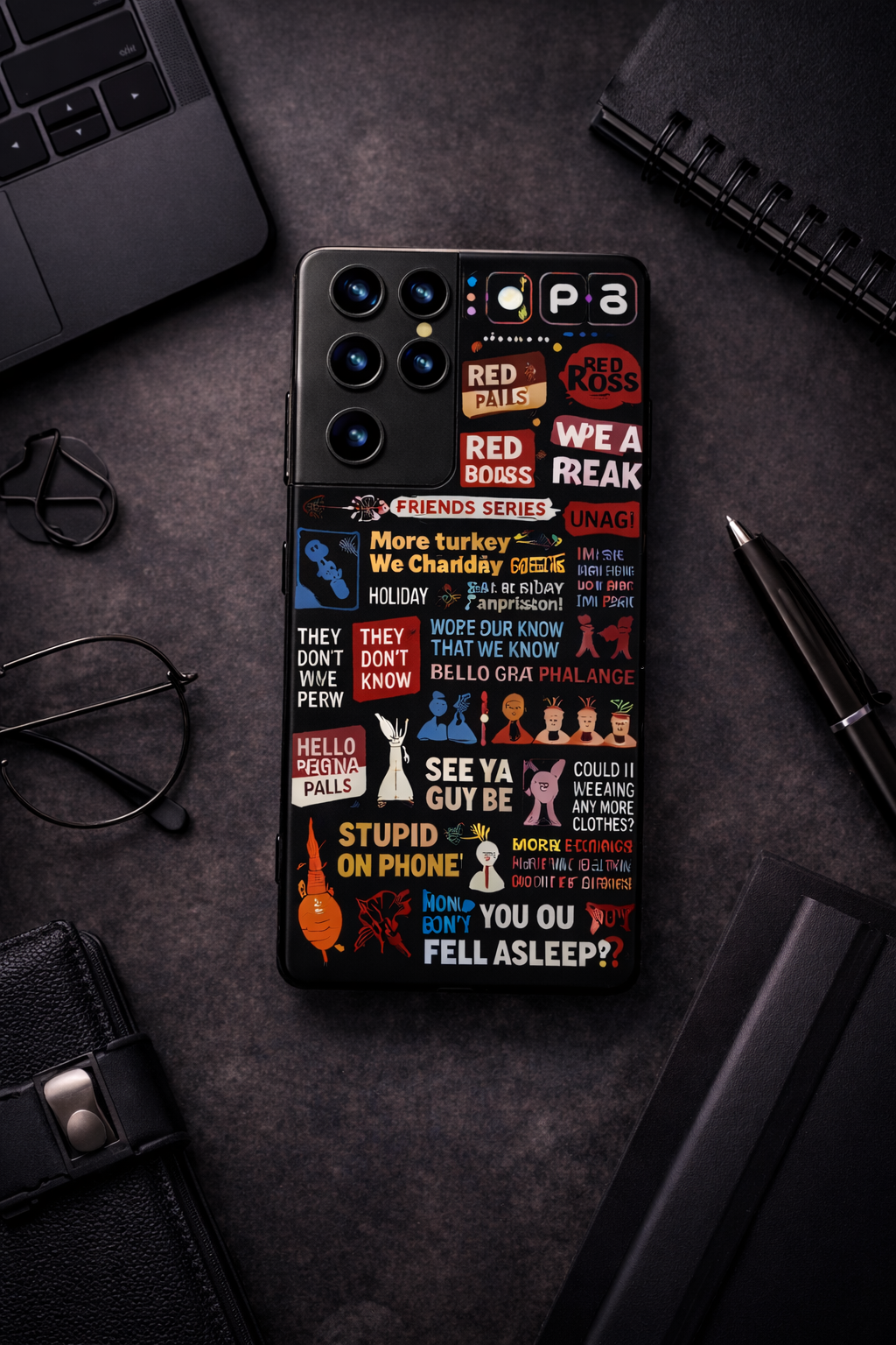 F.R.I.E.N.D.S Premium Glass Back Cover For Galaxy S, A, M & F Series The Case & Co