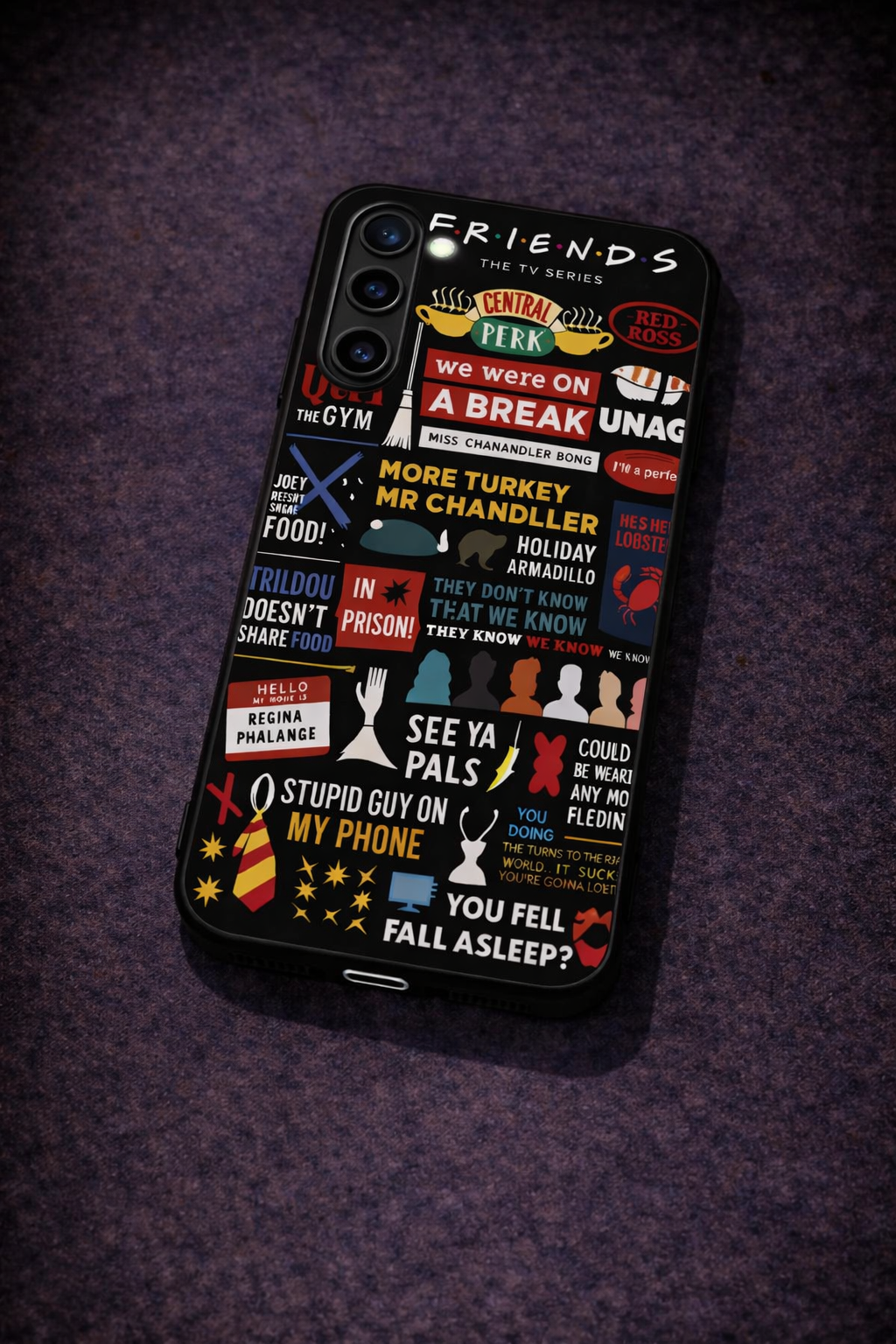F.R.I.E.N.D.S Premium Glass Back Cover For Galaxy S, A, M & F Series The Case & Co