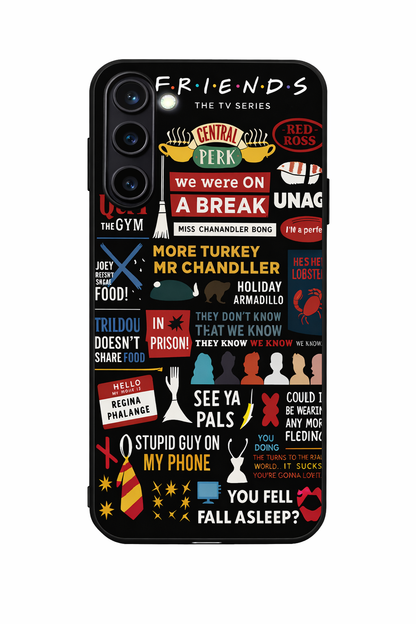 F.R.I.E.N.D.S Premium Glass Back Cover For Galaxy S, A, M & F Series The Case & Co