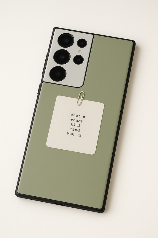 Find You Premium Glass Back Cover For Galaxy S, A, M & F Series The Case & Co