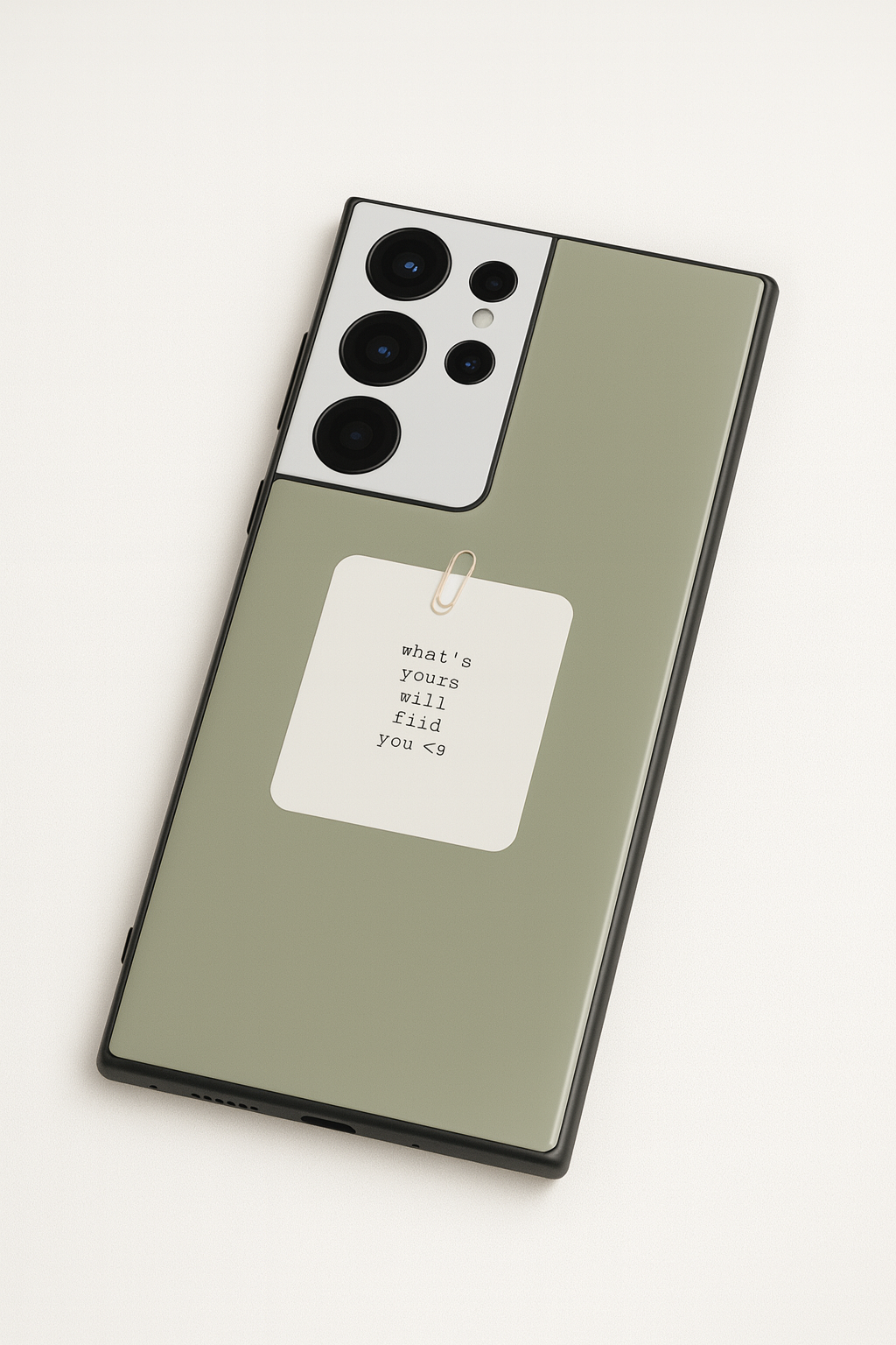 Find You Premium Glass Back Cover For Galaxy S, A, M & F Series The Case & Co