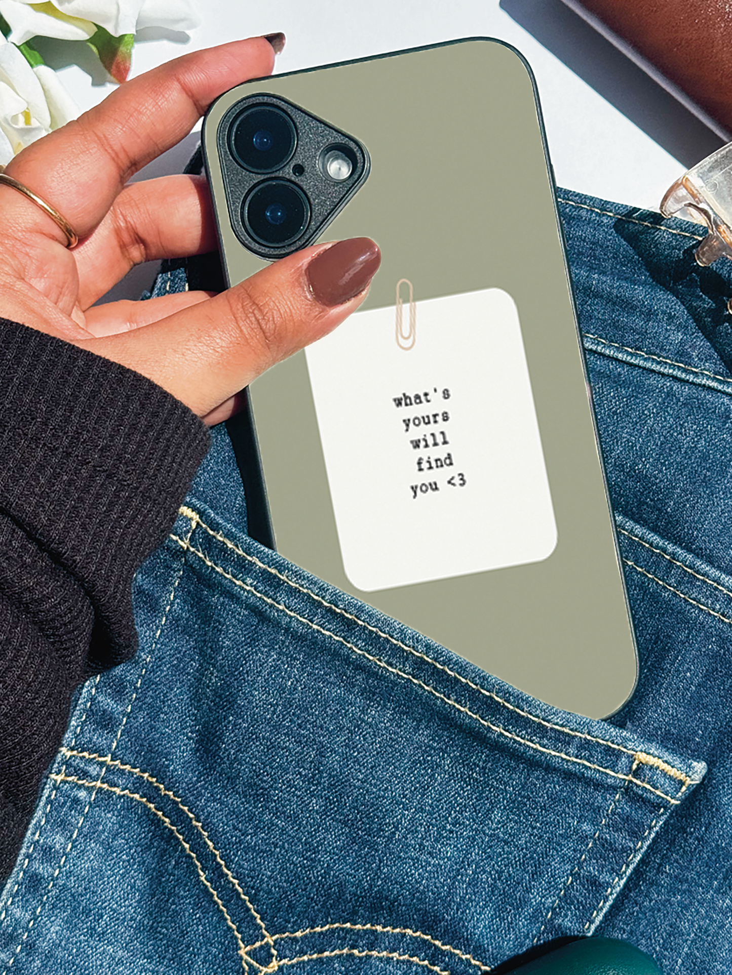 Find You Premium Glass Back Cover For iPhone 11,12,13,14,15,16,17 Models The Case & Co