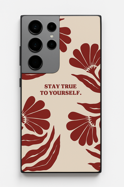 Floral Truth Premium Glass Back Cover For Galaxy S, A, M & F Series The Case & Co