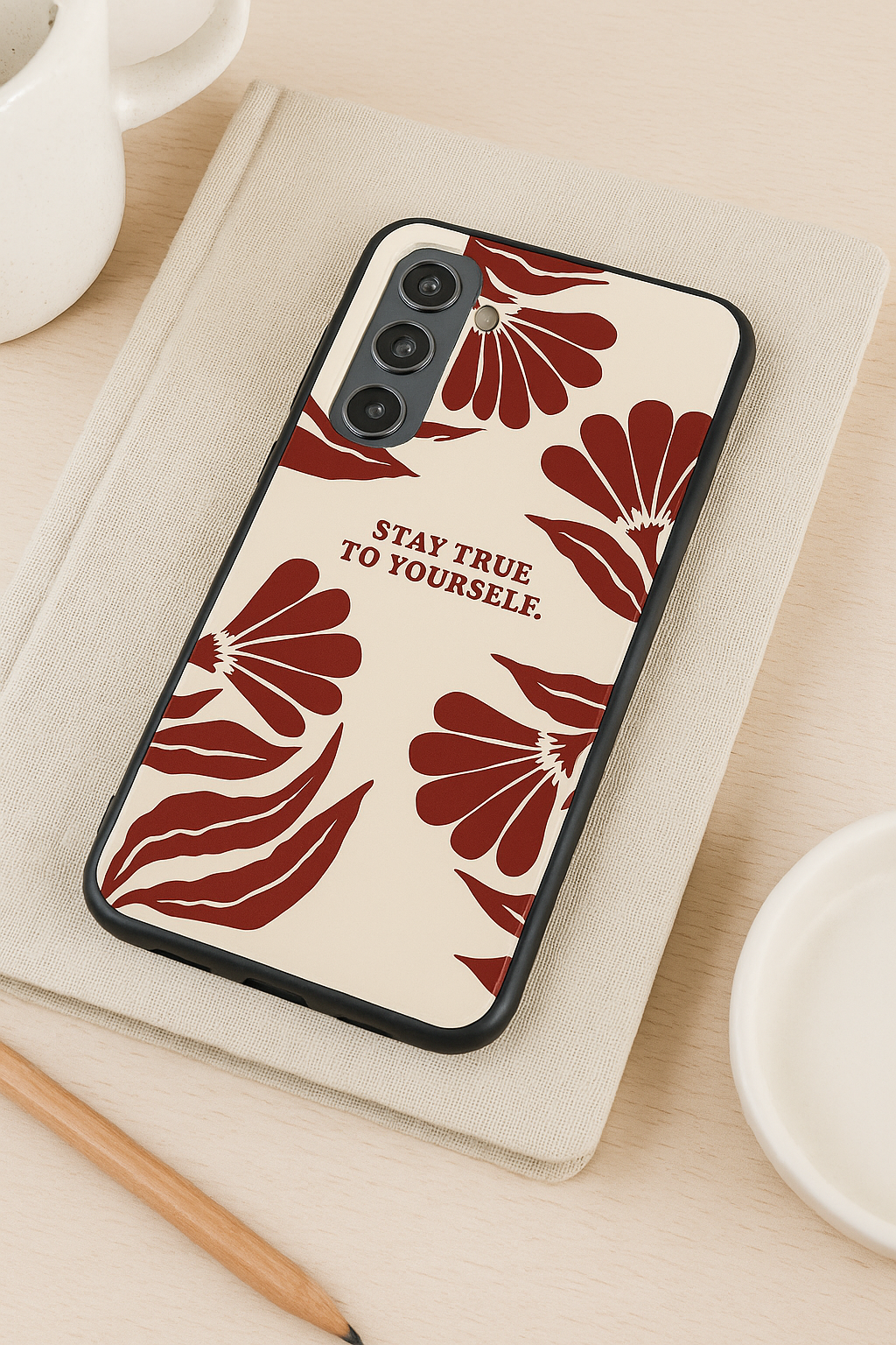 Floral Truth Premium Glass Back Cover For Galaxy S, A, M & F Series The Case & Co