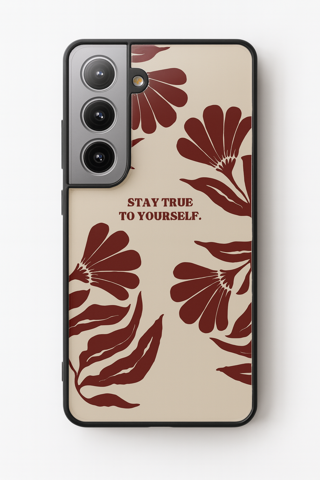 Floral Truth Premium Glass Back Cover For Galaxy S, A, M & F Series The Case & Co
