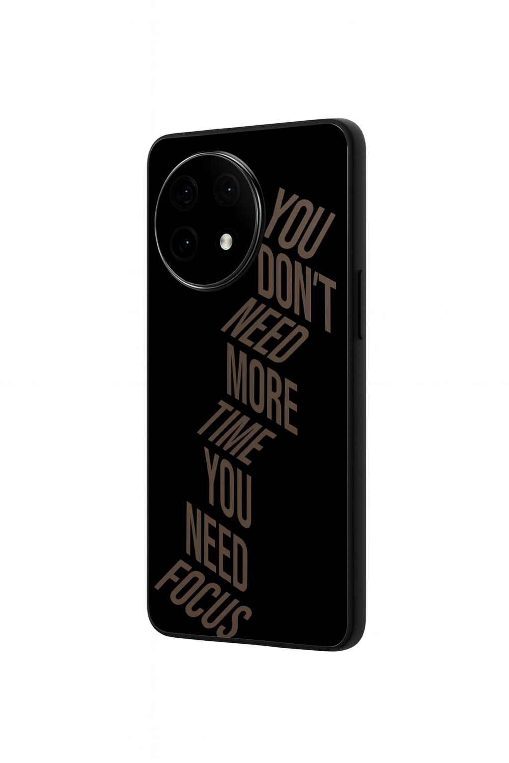 Focus Vs Time Premium Glass Back Cover For One Plus 13, 12, 11, 10, Nord Series The Case & Co