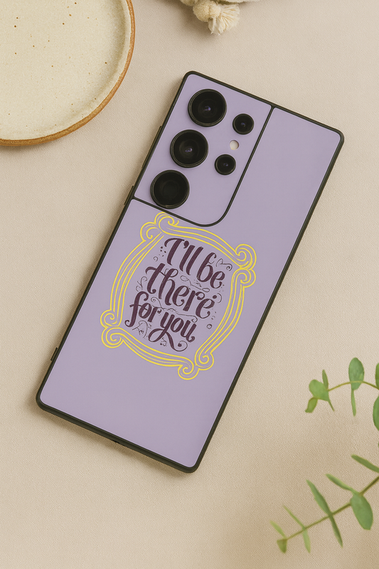 Forever Friends Premium Glass Back Cover For Galaxy S, A, M & F Series The Case & Co