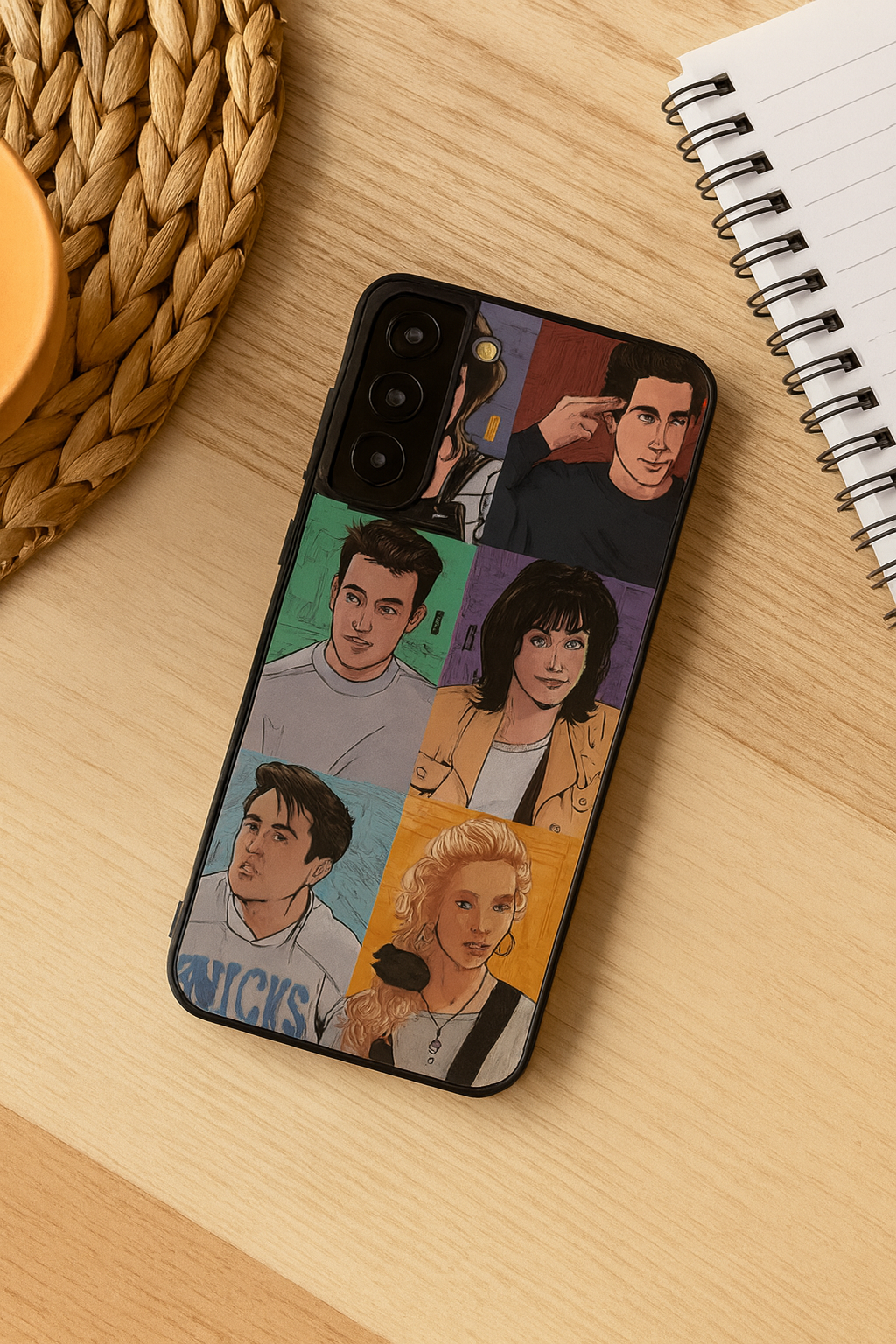 FRIENDS Retro Reels Premium Glass Back Cover For Galaxy S, A, M & F Series The Case & Co