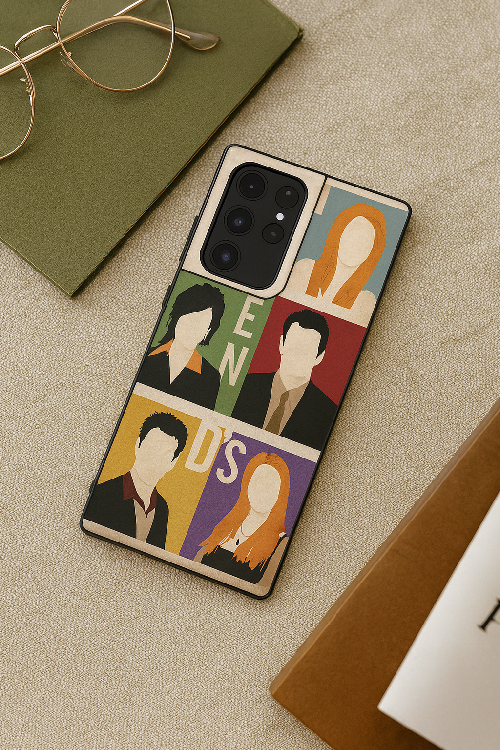 FRIENDS The Sitcom Edit Premium Glass Back Cover For Galaxy S, A, M & F Series The Case & Co