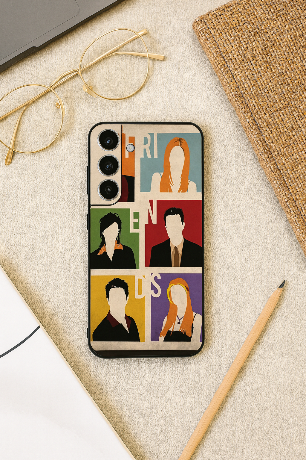FRIENDS The Sitcom Edit Premium Glass Back Cover For Galaxy S, A, M & F Series The Case & Co