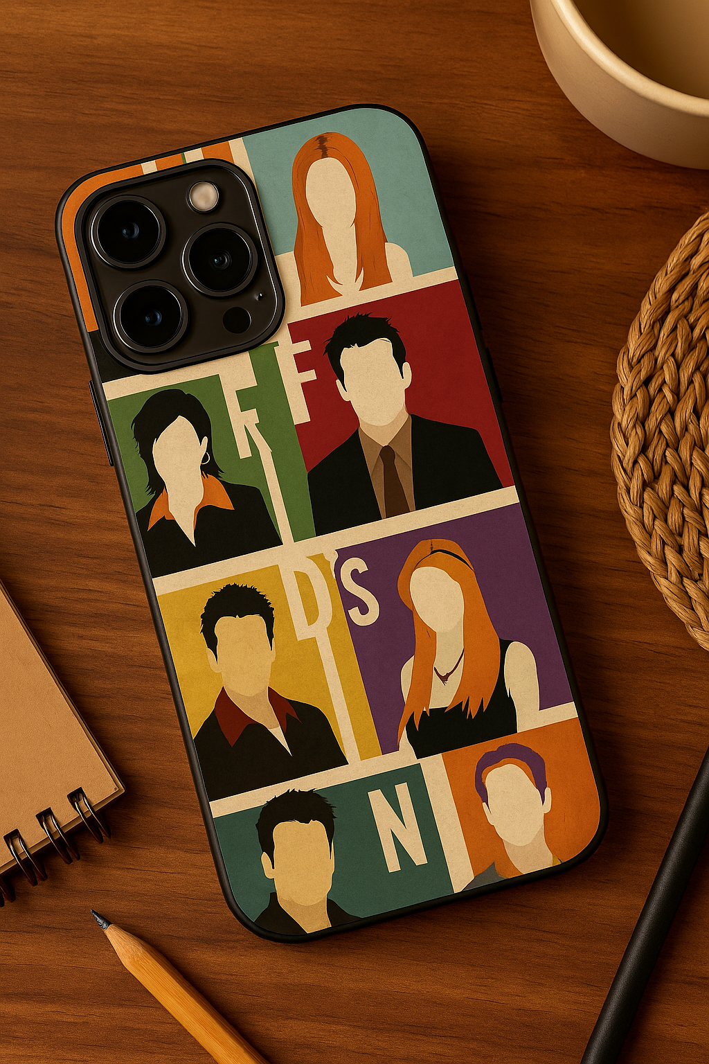 FRIENDS The Sitcom Edit Premium Glass Back Cover For iPhone 11,12,13,14,15,16,17 Models The Case & Co