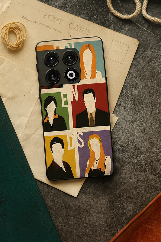 FRIENDS The Sitcom Edit Premium Glass Back Cover For One Plus 13, 12, 11, 10, Nord Series The Case & Co