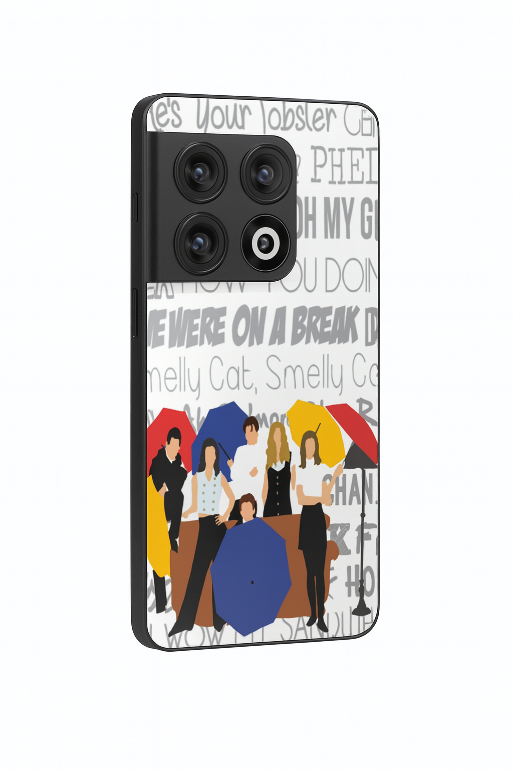 FRIENDS Umbrella Squad Premium Glass Back Cover For One Plus 13, 12, 11, 10, Nord Series The Case & Co