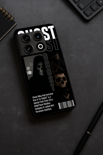 Ghost Protocol Premium Glass Back Cover For One Plus 13, 12, 11, 10, Nord Serie The Case & Co
