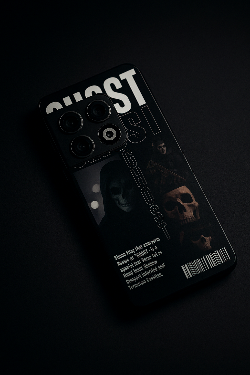 Ghost Protocol Premium Glass Back Cover For One Plus 13, 12, 11, 10, Nord Serie The Case & Co