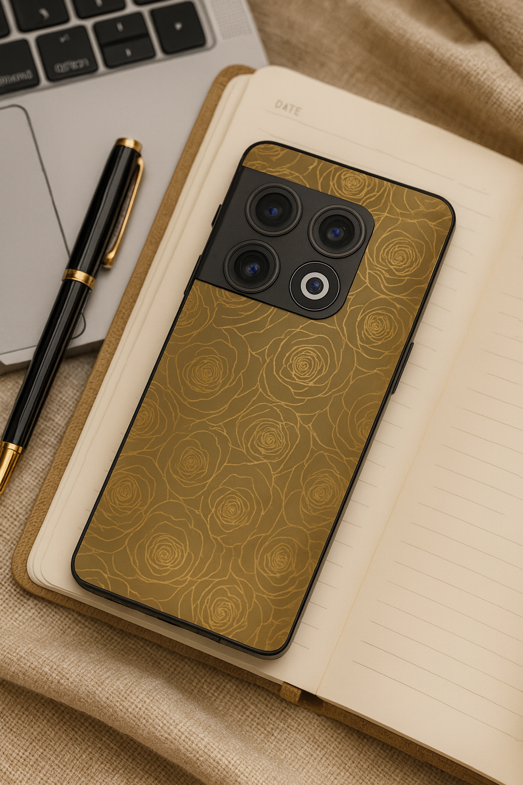 Gilded Rose Glass Back Cover For One Plus 13, 12, 11, 10, Nord Series The Case & Co