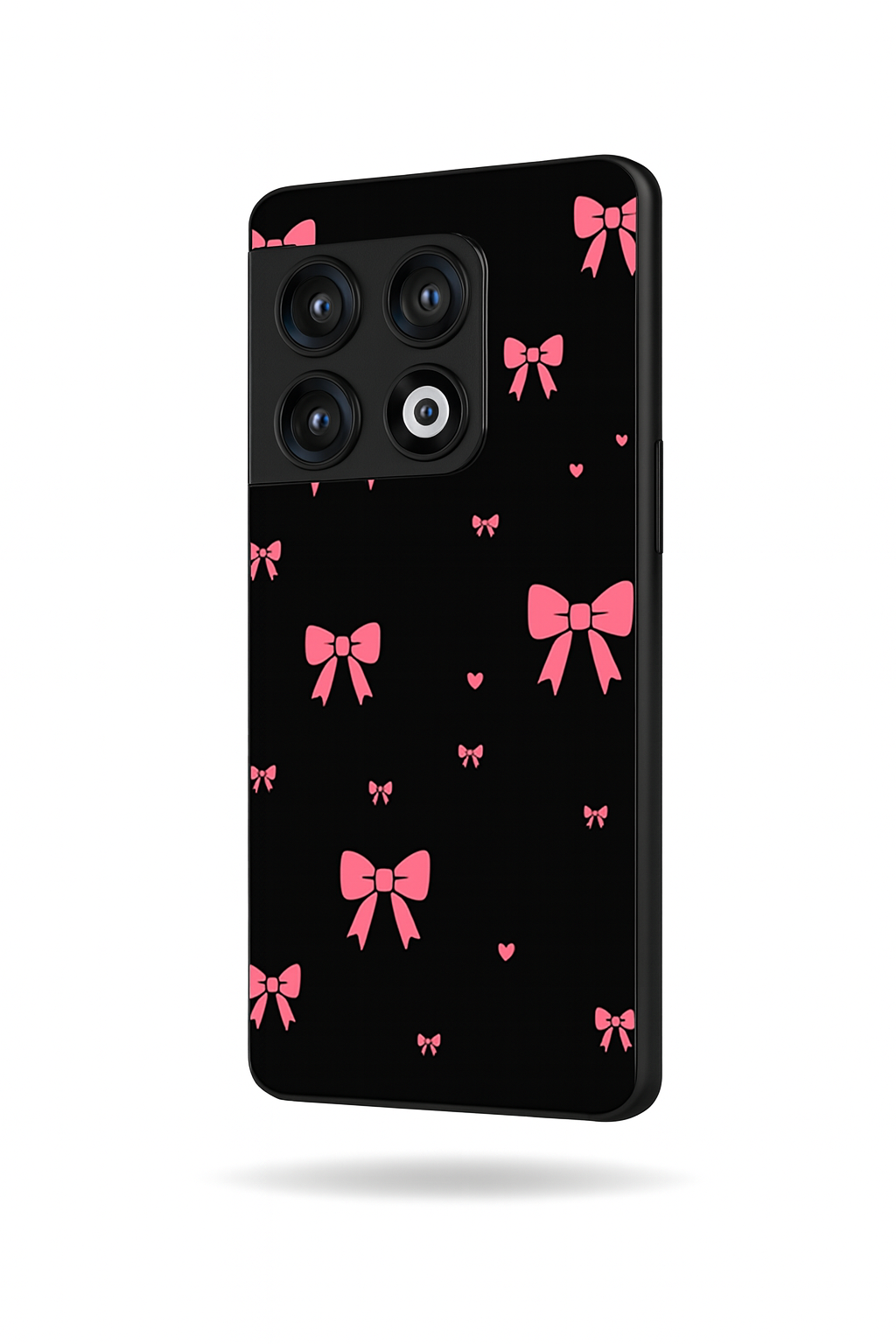 Glam Bow Premium Glass Back Cover For One Plus 13, 12, 11, 10, Nord Series The Case & Co