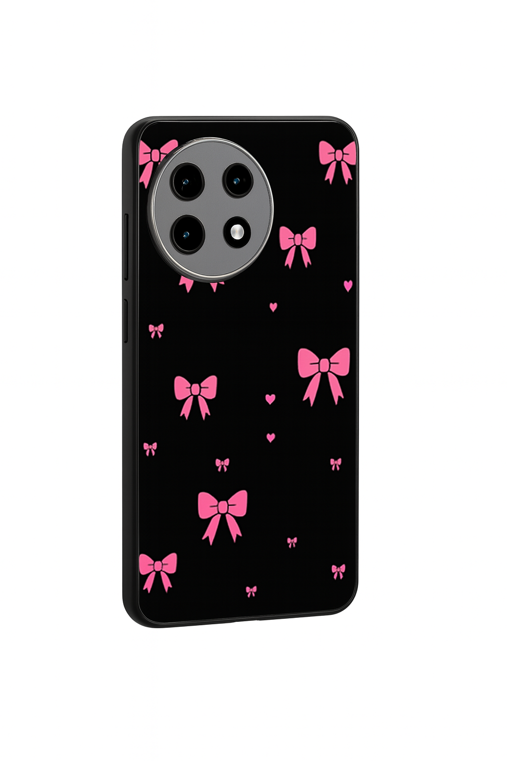 Glam Bow Premium Glass Back Cover For One Plus 13, 12, 11, 10, Nord Series The Case & Co