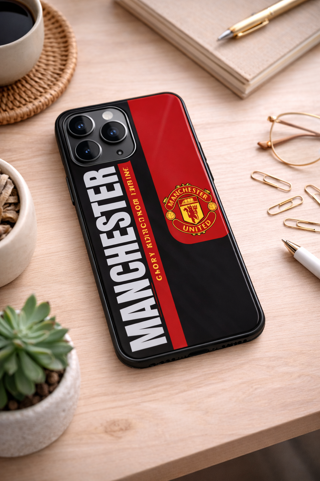 Glory Glory United Premium Glass Back Cover For iPhone 11,12,13,14,15,16,17 Models The Case & Co