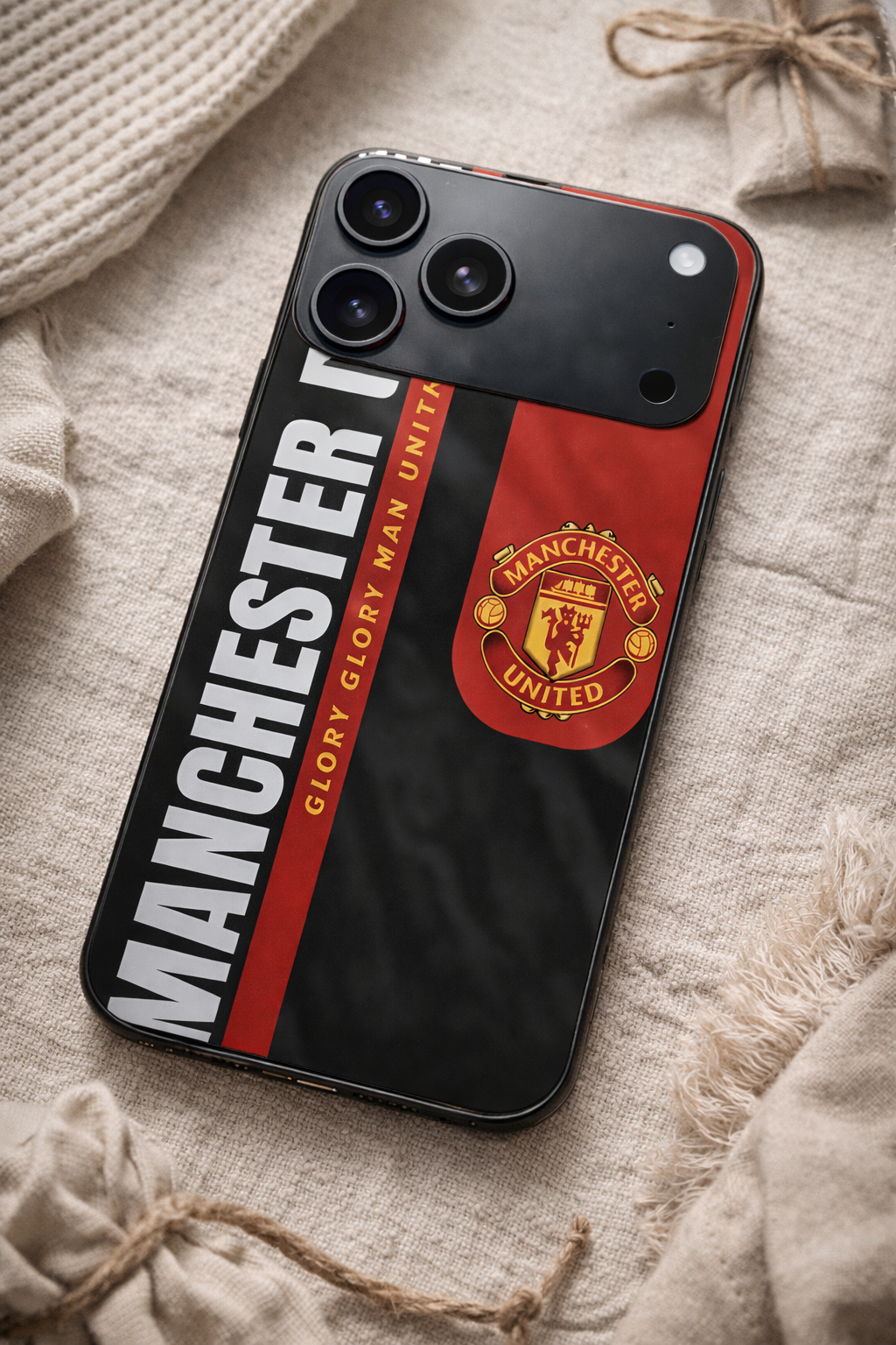 Glory Glory United Premium Glass Back Cover For iPhone 11,12,13,14,15,16,17 Models The Case & Co