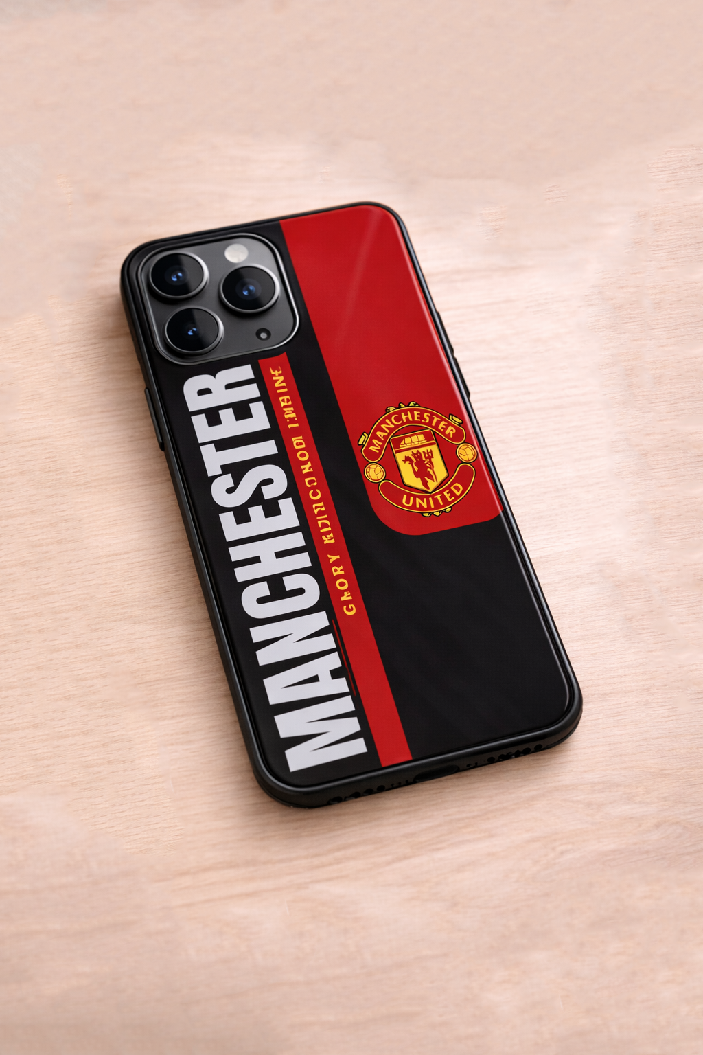 Glory Glory United Premium Glass Back Cover For iPhone 11,12,13,14,15,16,17 Models The Case & Co
