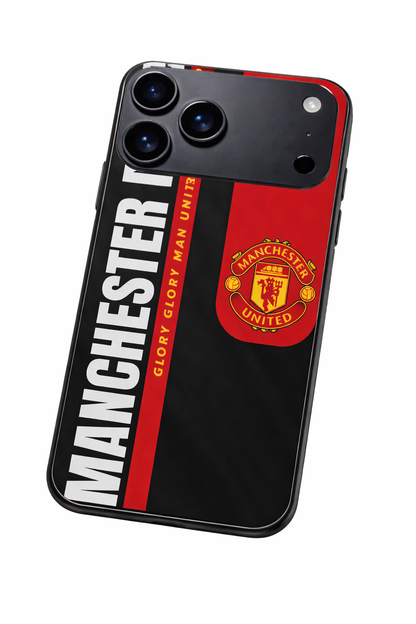 Glory Glory United Premium Glass Back Cover For iPhone 11,12,13,14,15,16,17 Models The Case & Co