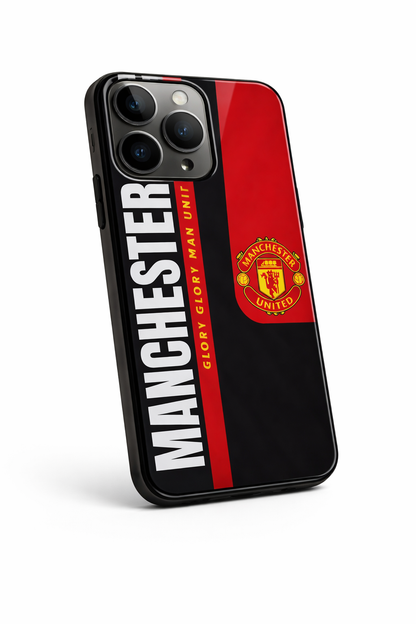 Glory Glory United Premium Glass Back Cover For iPhone 11,12,13,14,15,16,17 Models The Case & Co