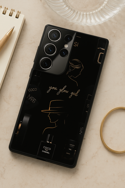 Glow & Grace Premium Glass Back Cover For Galaxy S, A, M & F Series The Case & Co