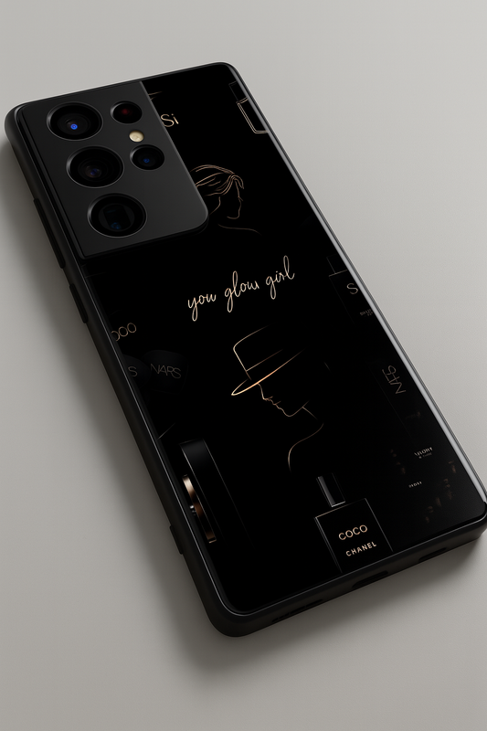 Glow & Grace Premium Glass Back Cover For Galaxy S, A, M & F Series The Case & Co