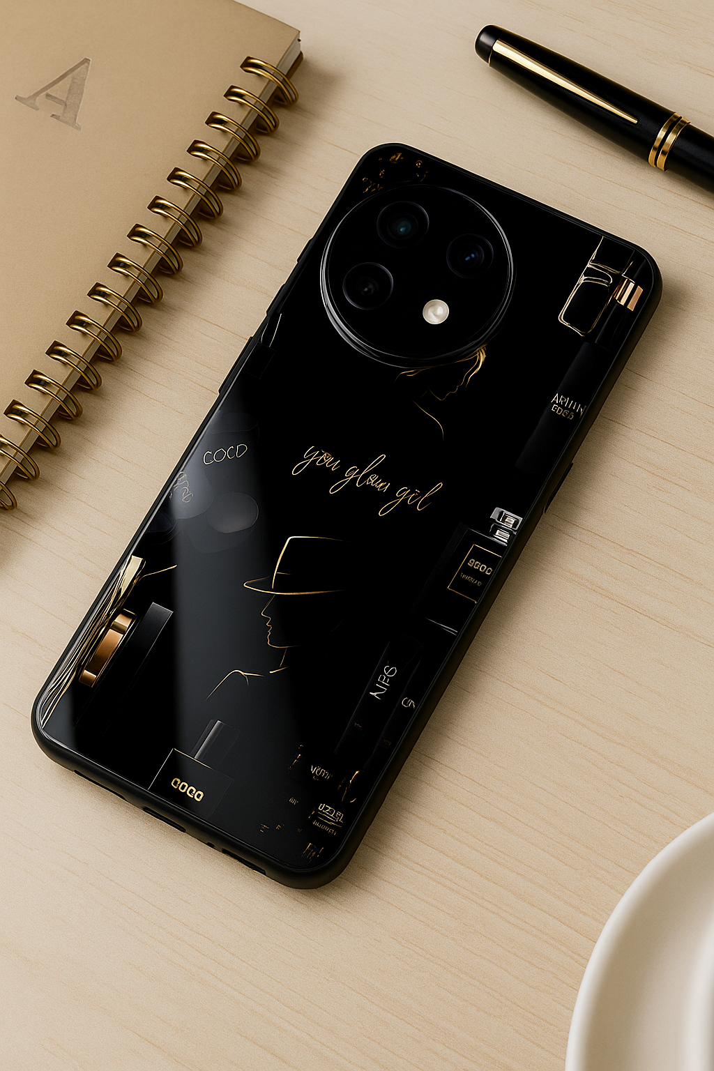 Glow & Grace Premium Glass Back Cover For One Plus 13, 12, 11, 10, Nord Series The Case & Co