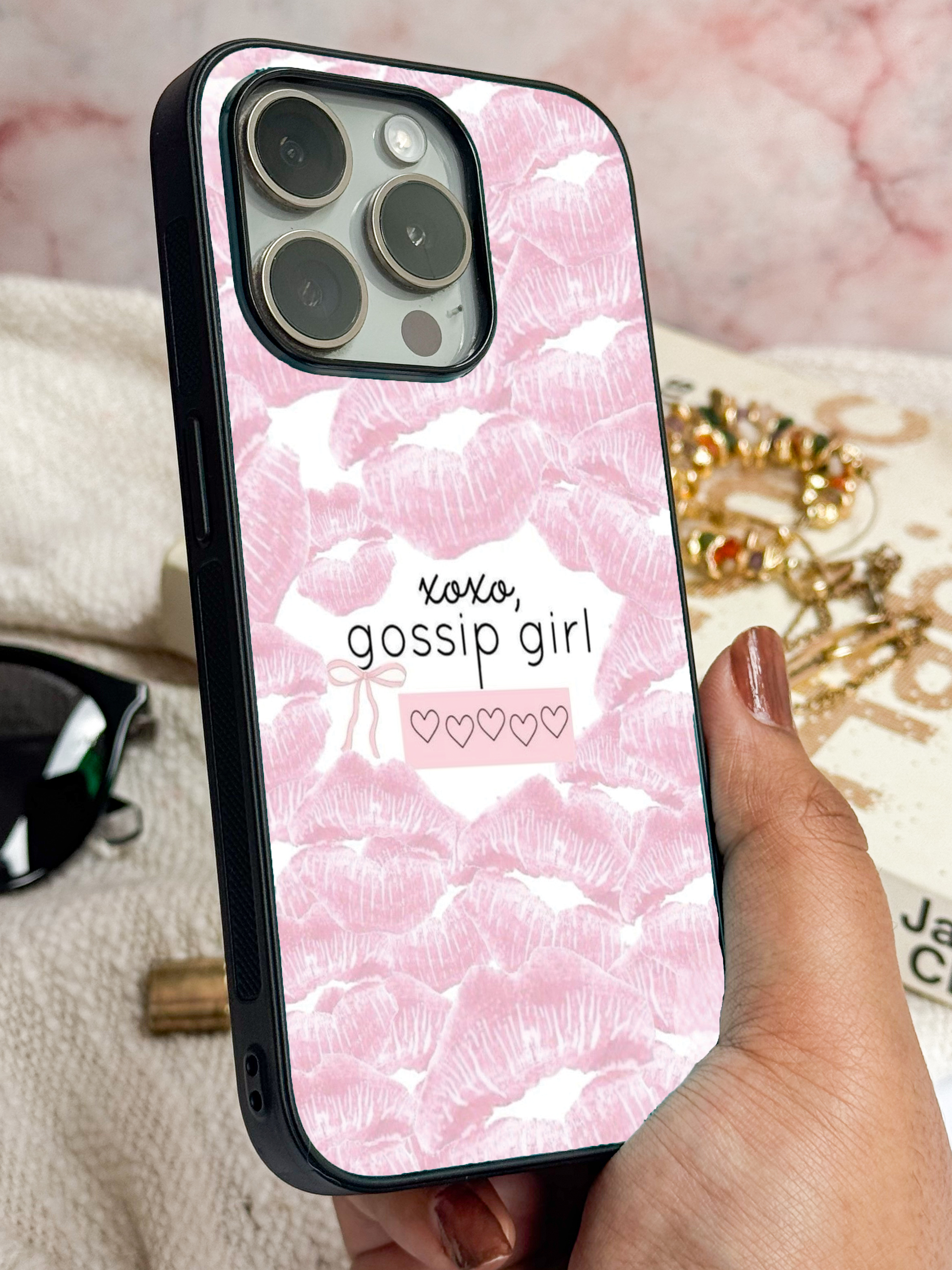 GOSSIP GIRL Blair’s Secret  Premium Glass Back Cover For iPhone 11,12,13,14,15,16,17 Models The Case & Co