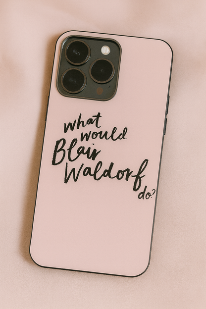 GOSSIP GIRL Queen B Premium Glass Back Cover For iPhone 11,12,13,14,15,16,17 Models The Case & Co