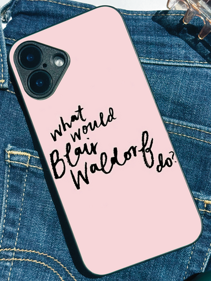 GOSSIP GIRL Queen B Premium Glass Back Cover For iPhone 11,12,13,14,15,16,17 Models The Case & Co