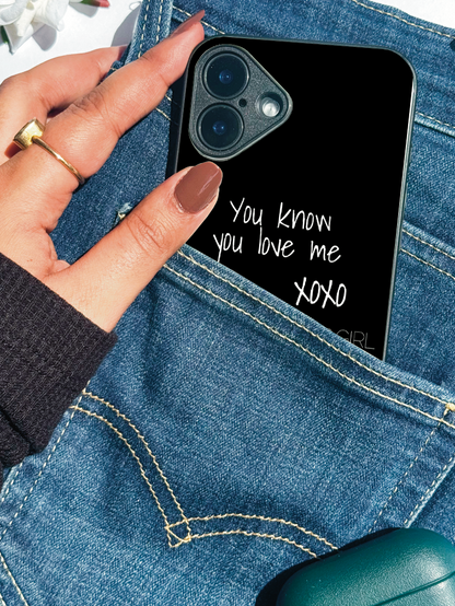 GOSSIP GIRL Scandal Script Premium Glass Back Cover For iPhone 11,12,13,14,15,16,17 Models The Case & Co