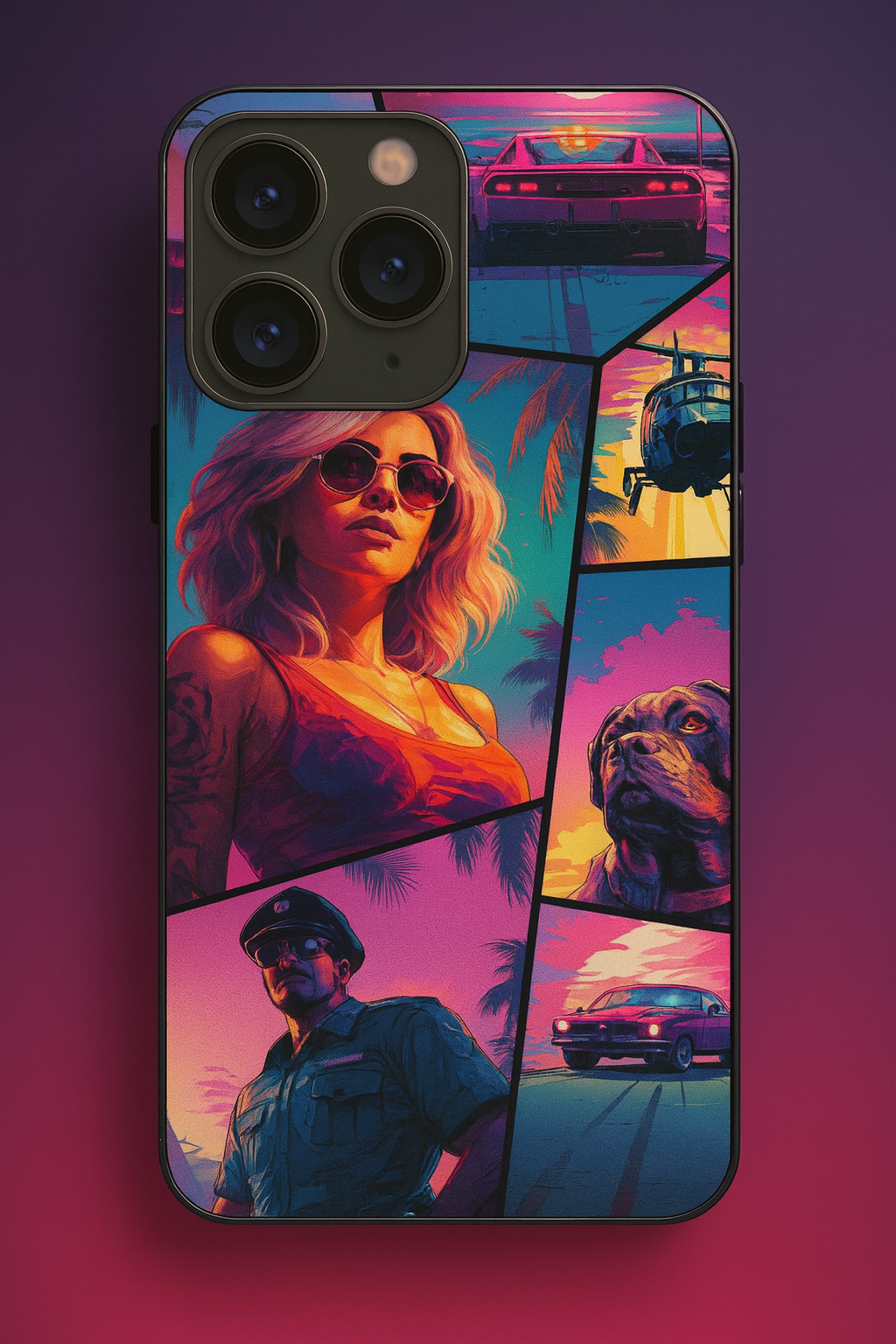 GTA Loading  Premium Glass Back Cover For iPhone 11,12,13,14,15,16,17 Models The Case & Co