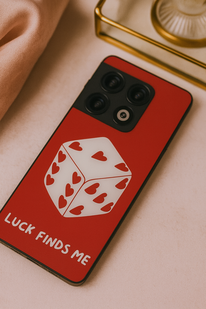 Hearts & Dice Glass Back Cover For One Plus 13, 12, 11, 10, Nord Series The Case & Co