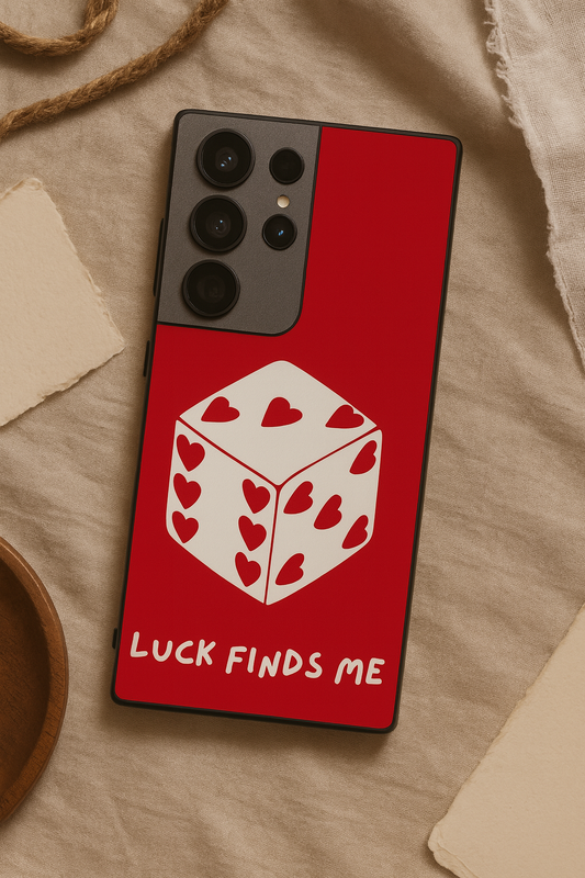 Hearts & Dice Premium Glass Back Cover For Galaxy S, A, M & F Series The Case & Co