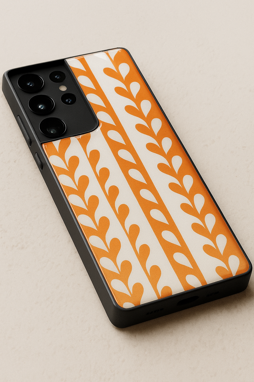 Heartvine Premium Glass Back Cover For Galaxy S, A, M & F Series The Case & Co