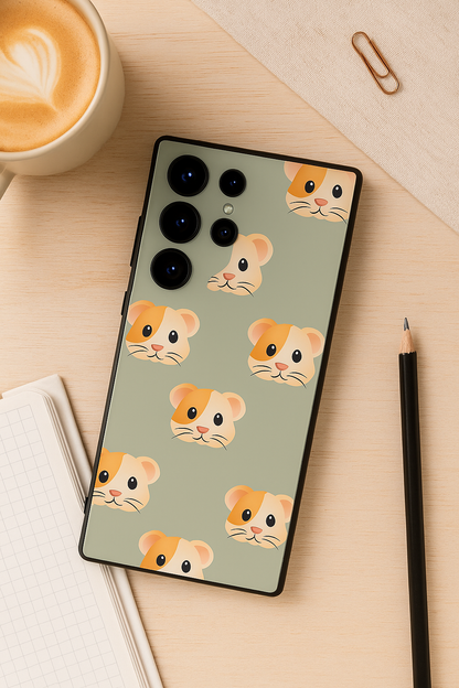 Hello Rabbis Premium Glass Back Cover For Galaxy S, A, M & F Series The Case & Co