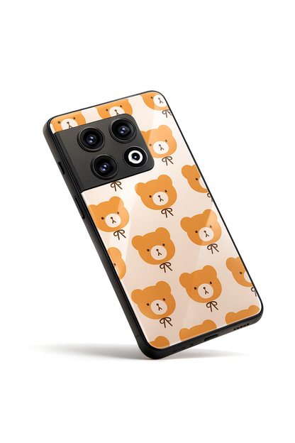 Hello Teddy Glass Back Cover For One Plus 13, 12, 11, 10, Nord Series The Case & Co