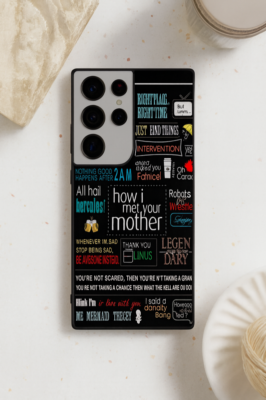 HIMYM Ted's Story Premium Glass Back Cover For Galaxy S, A, M & F Series The Case & Co