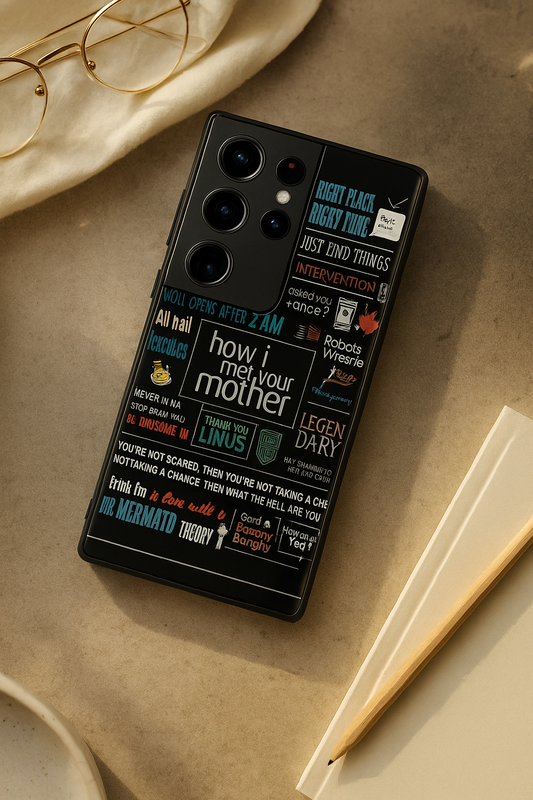 HIMYM Ted's Story Premium Glass Back Cover For Galaxy S, A, M & F Series The Case & Co