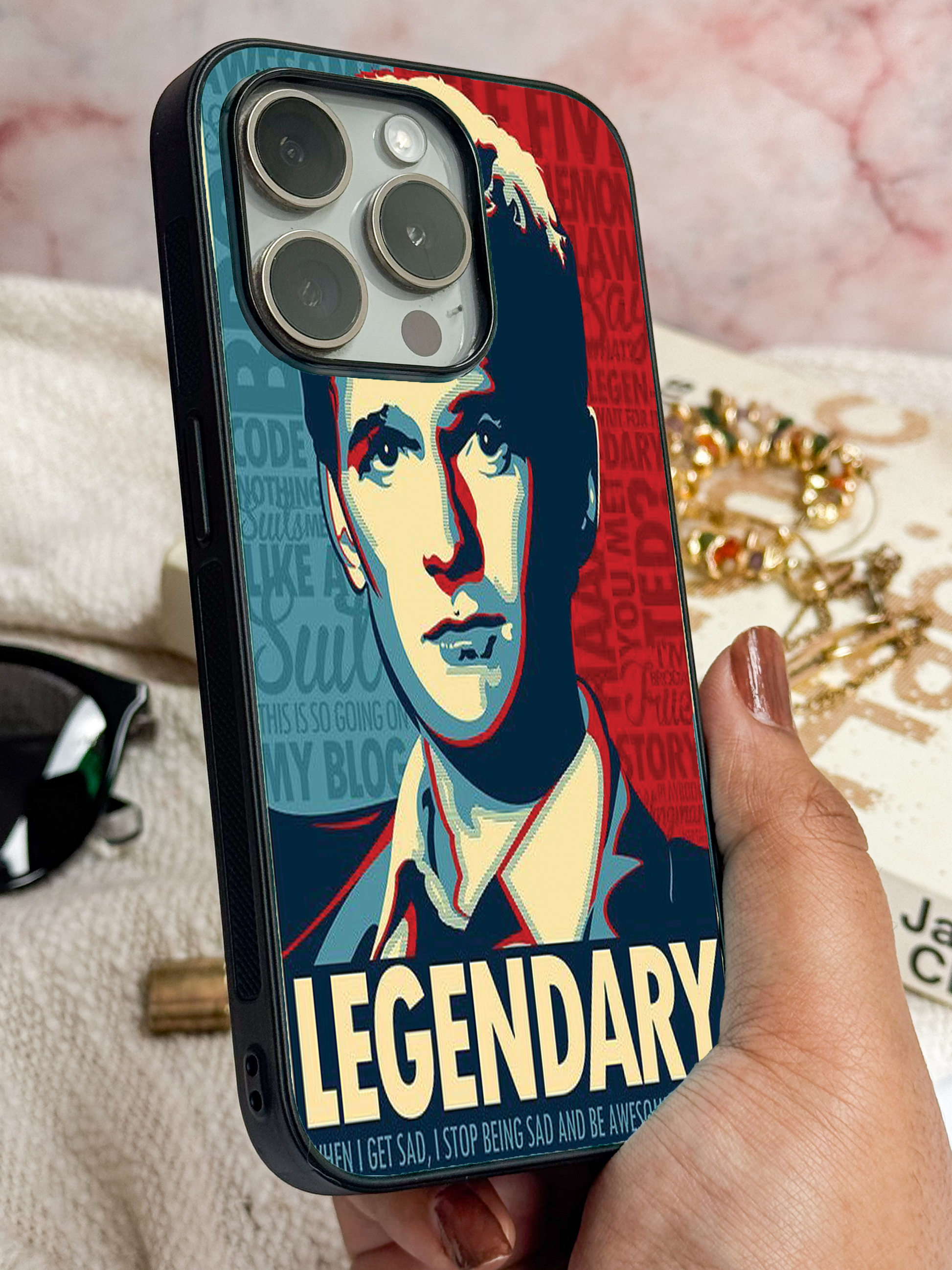 HIMYM  The Legendary Premium Glass Back Cover For iPhone 11,12,13,14,15,16,17 Models The Case & Co