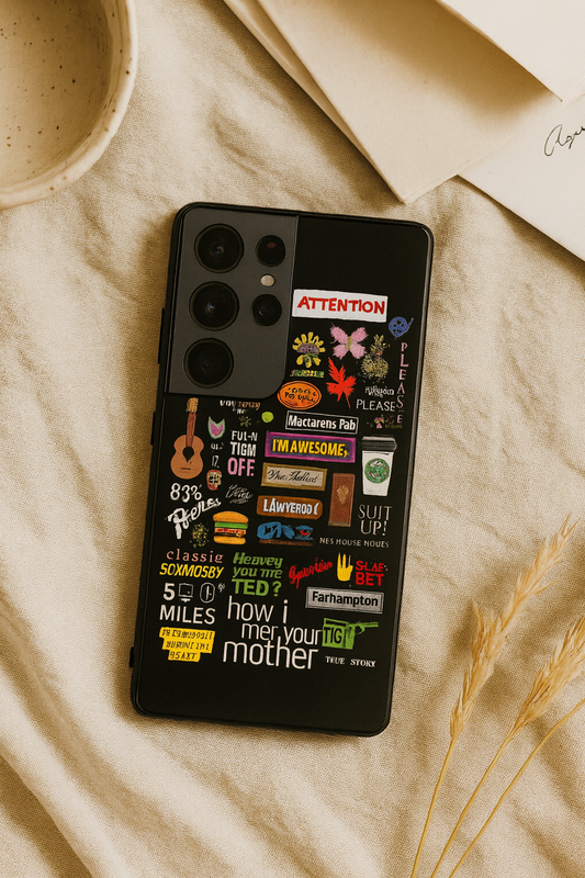 HIMYM The Playbook Edition Premium Glass Back Cover For Galaxy S, A, M & F Series The Case & Co