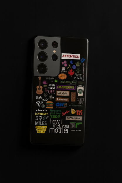 HIMYM The Playbook Edition Premium Glass Back Cover For Galaxy S, A, M & F Series The Case & Co