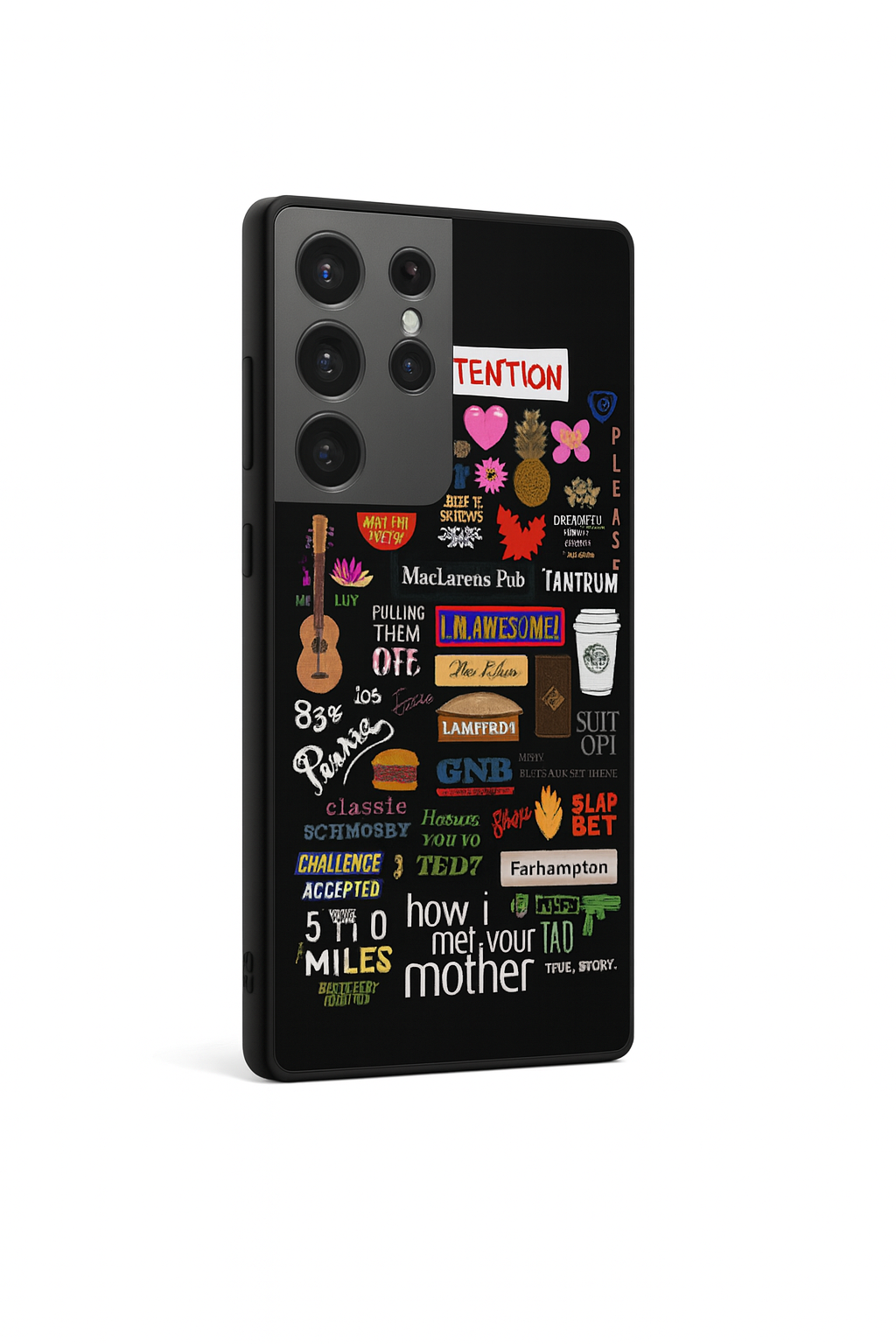 HIMYM The Playbook Edition Premium Glass Back Cover For Galaxy S, A, M & F Series The Case & Co