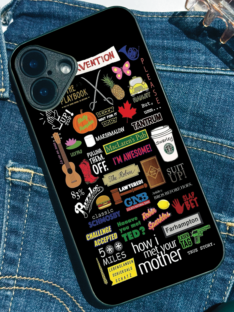 HIMYM The Playbook Edition Premium Glass Back Cover For iPhone 11,12,13,14,15,16,17 Models The Case & Co